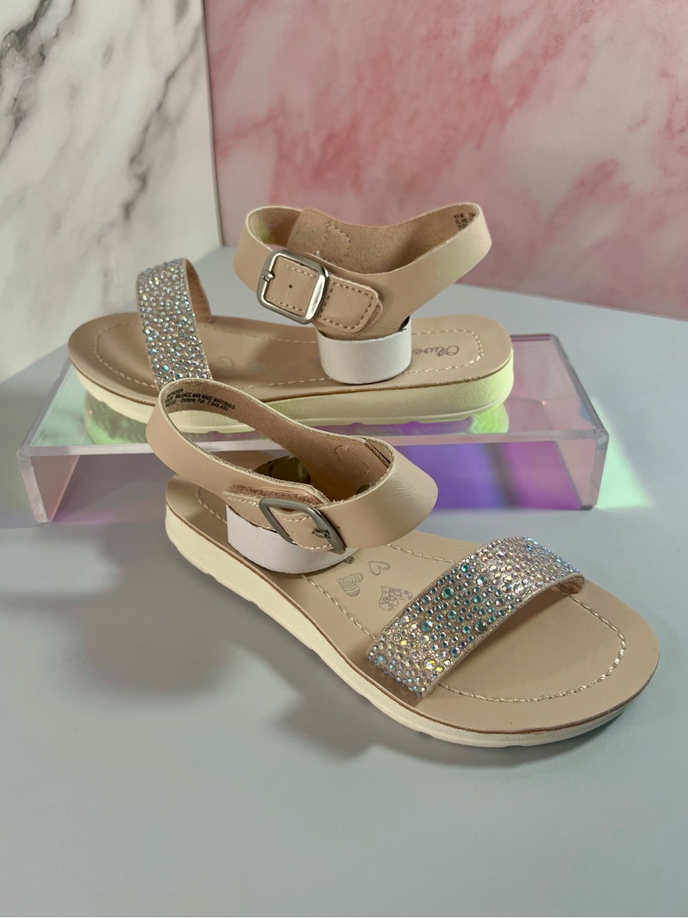 Olive & Edie Emma Rhinestone Sandals
